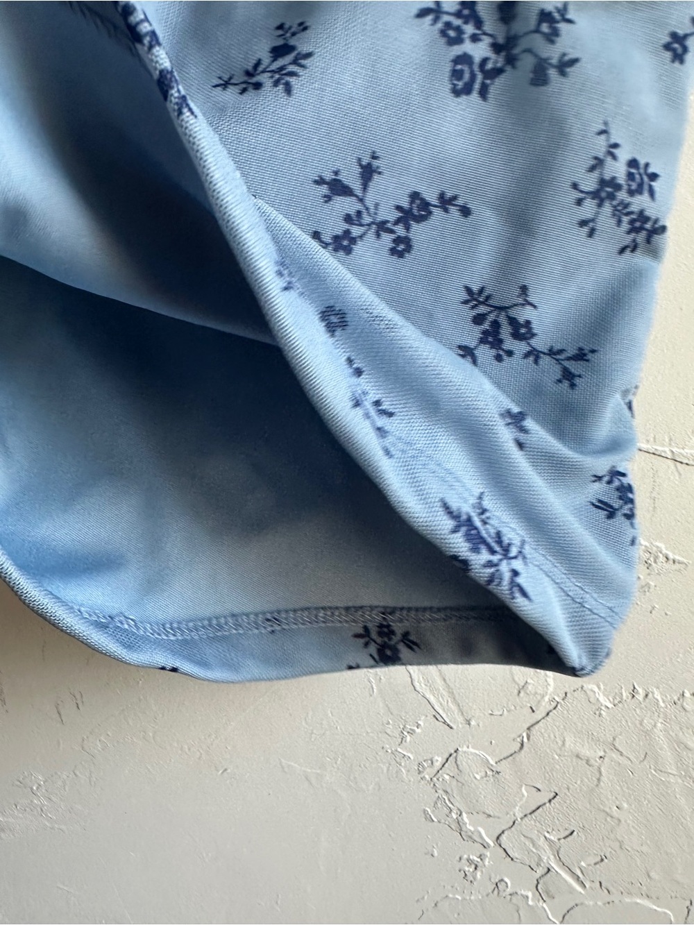 Blue Floral Tie Front Top Coquette Y2K Cottagecore Aeropostale XS - Picture 4 of 8
